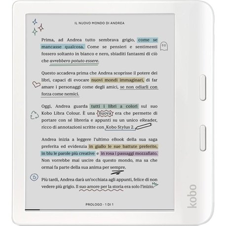 eBook KOBO Libra 7" Color 32Gb Blanco (N428-KU-WH-K-CK)