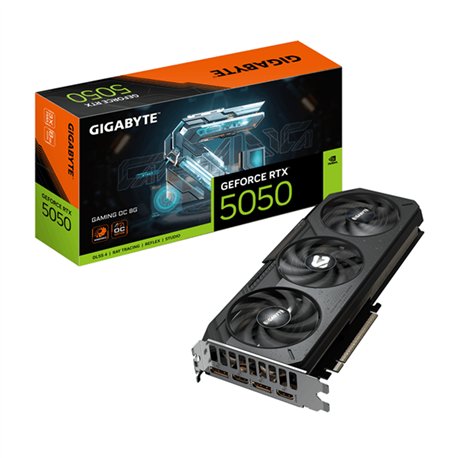 TARJETA DE VIDEO GIGABYTE NVIDIA RTX 5050 GAMING OC 8GB GDRR6 PCIE 5.0