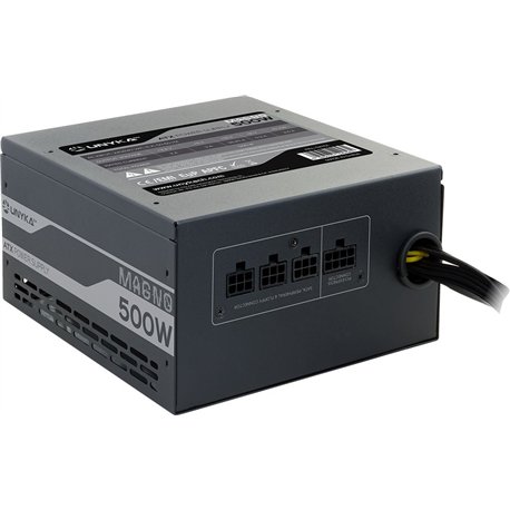 Fuente UNYKA Magno ATX 500W PFC 87% RGB Negra (521101)