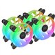 Ventilador Mars Gaming 4x120mm ARGB Negro (MF4A)