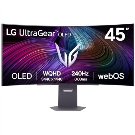 Monitor LG OLED 45" WQHD Curvo Negro (45GX90SA-B)