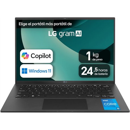 LG i5-1334 16Gb 512Gb 14" W11H Negro (14Z90RU-G.AA55B)