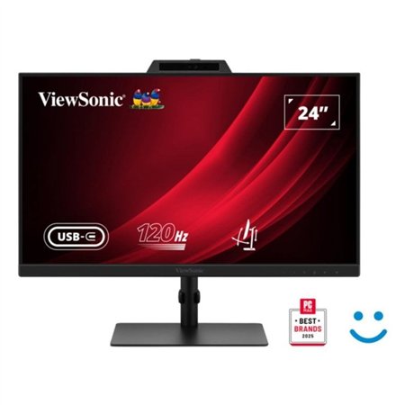 MONITOR VIEWSONIC 24 IPS 120HZ MULTIM ERGONOMICO WEBCAM HDMI DP USB 5YR GAR