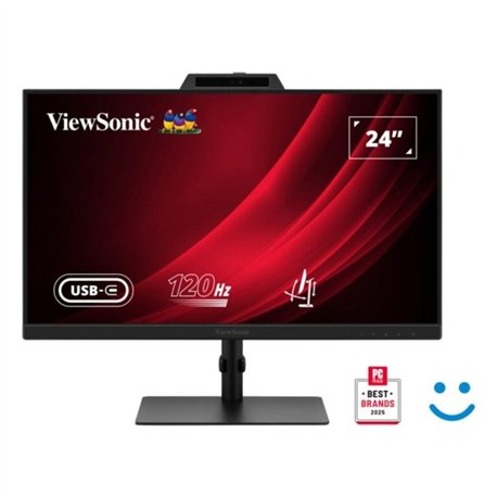 MONITOR VIEWSONIC 24 IPS 120HZ MULTIM ERGONOMICO WEBCAM HDMI DP USB 5YR GAR