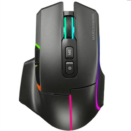 Ratón Mars Gaming RGB RF/BT/USB-A Negro (MMWVECTOR)