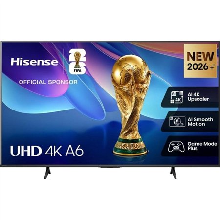 TV Hisense 43" QLED 4K UHD WiFi Smart TV Negro (43A6S)