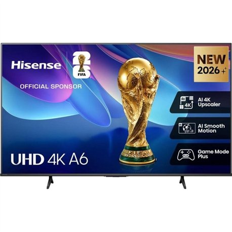 TV Hisense 43" QLED 4K UHD WiFi Smart TV Negro (43A6S)