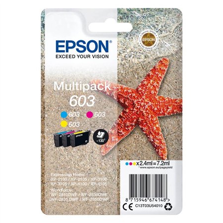 Tinta Epson 603 Tricolor Estrella de Mar (C13T03U54010)