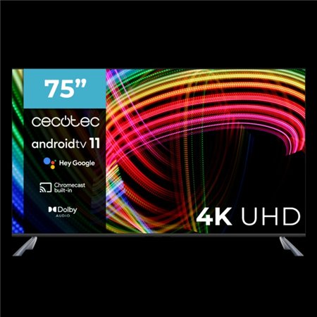 TV CECOTEC A3 75" (02627) + REGALO Sync Box WiZ (9638)B