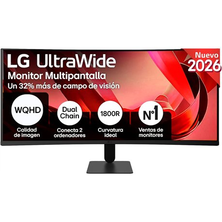 Monitor LG 34" UltraWide 21:9 VA 120Hz Curvo(34U601B-B)