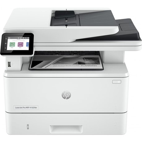 IMPRESORA MFP HP LASER MONOCROMO LASERJET PRO 4102FDN DUPLEX WHITE