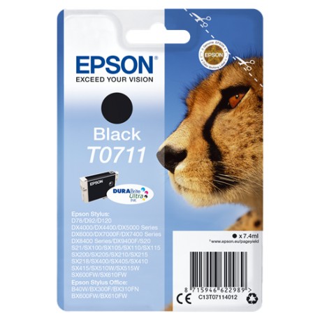 Tinta Epson T0711 Negra D78 DX4000/50 5000/50 6000