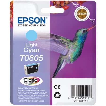 Tinta Epson T0805 Cyan claro / R265/360 RX560