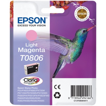 Tinta Epson T0806 Magenta Claro / R265/360 RX560