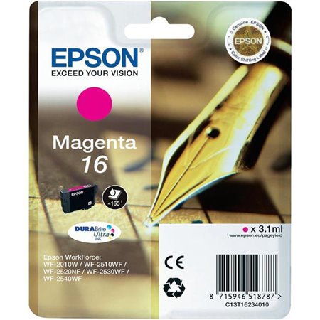 Tinta Epson 16 T1623 Magenta 3.1ml (C13T16234012)