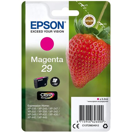 Tinta EPSON Magenta 29 Fresa T2983                          