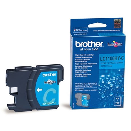 Tinta BROTHER Cian 750pag Alta Capacidad LC1100HYC          