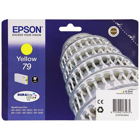 Tinta EPSON Amarillo 79 Torre de Pisa T7914                 