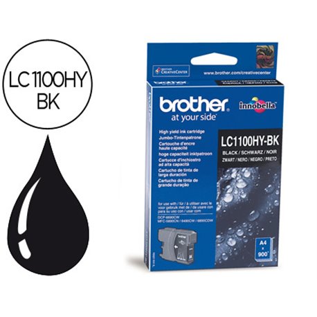 Tinta BROTHER Negro Alta Capacidad LC1100HYBK               