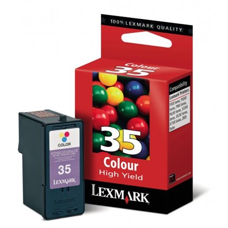 Tinta LEXMARK Color 500pag Nº35XL (18C0035E/B)              