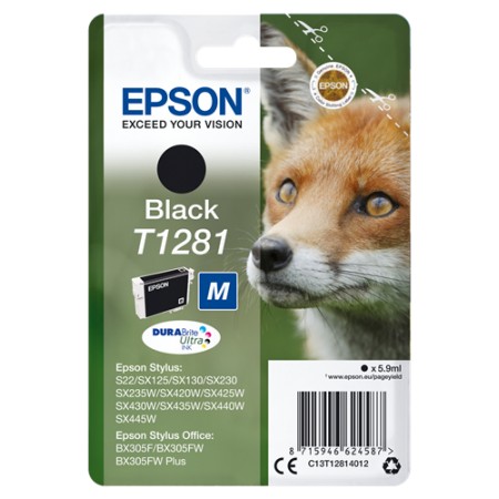 Tinta Epson T1281 Negro S22/SX125/420/425