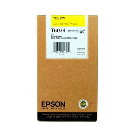 Tinta EPSON Amarillo 220ml T6034                            