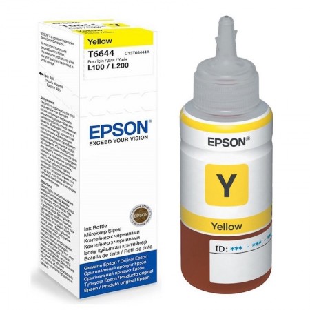 Tinta Epson T6644 Botella 70ml Yellow L300/L355/L555/ET2500/ET2550/ET4500/ET14003