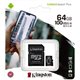 KINGSTON MicroSD HC Canvas 64Gb + Adap.(SDCS2/64GB)         