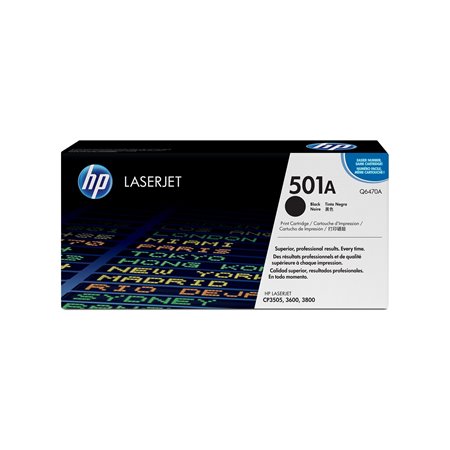 Toner HP LaserJet Negro 501A (Q6470A)                       