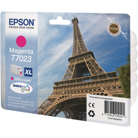 Tinta Epson T7023 Magenta XL 2000p WP4015/4025/4095/4515/4525/4535/4545/4595