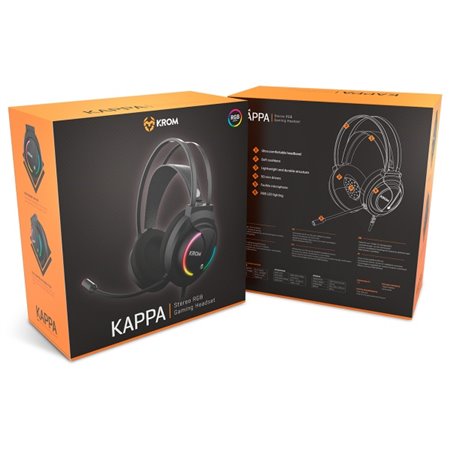 Auricular KROM Gaming KAPPA stereo RGB(NXKROMKAPPA)