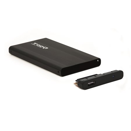 Caja HDD TOOQ 2.5" Sata USB 2.0 Negro 9.5mm (TQE-2510B)