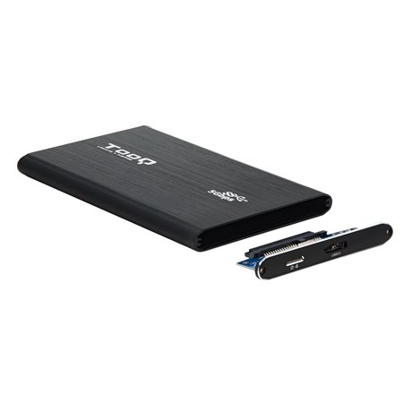 Caja TOOQ HDD 2.5" SATA USB 3.0 Negra (TQE-2529B)