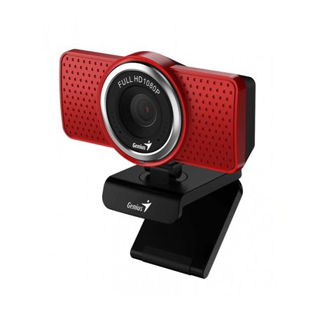 Webcam Genius ECAM 8000 FullHD Rojo (32200001401)