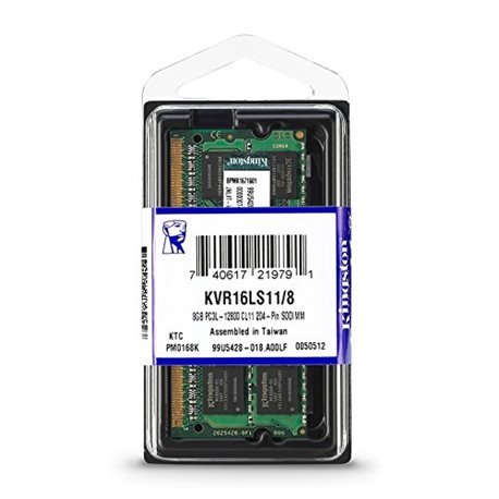 Modulo DDR3L 1600MHz SODIMM 8Gb KVR16LS11/8