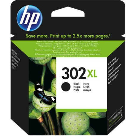 Tinta HP 302XL NEGRA 480pag CH564EE