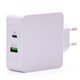 Cargador pared TOOQ USB-C+USB-A  Blanco (TQWC-2SC03WT)