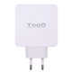 Cargador pared TOOQ USB-C+USB-A  Blanco (TQWC-2SC03WT)