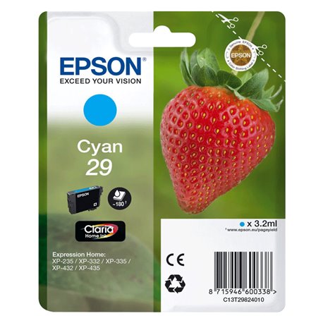 Tinta EPSON Cian 29 Fresa T2982