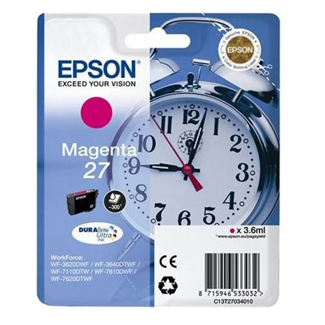 Tinta EPSON Magenta 27 Despertador T2703