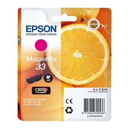 Tinta EPSON Magenta 33 Naranja T3343