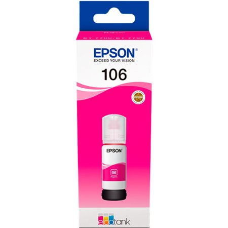 Tinta Epson EcoTank 106 Magenta 70ml (C13T00R340)