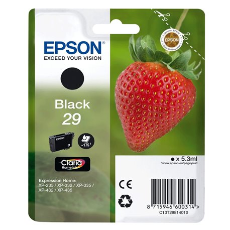 Tinta EPSON Negro 29 Fresa T2981