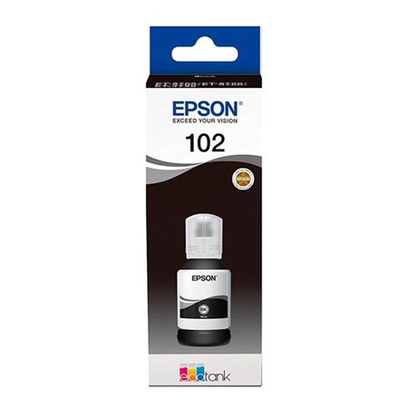 Tinta Epson Ecotank 102 127ml negro (C13T03R140)