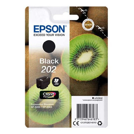 Tinta EPSON 202 Negro Kiwi T02E1