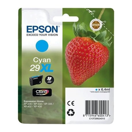 Tinta EPSON Cian 29XL Fresa (T2992)