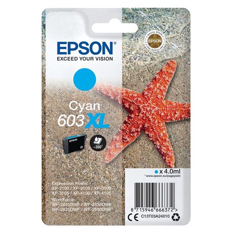 Tinta Epson 603XL Cian Estrella (C13T03A24010)