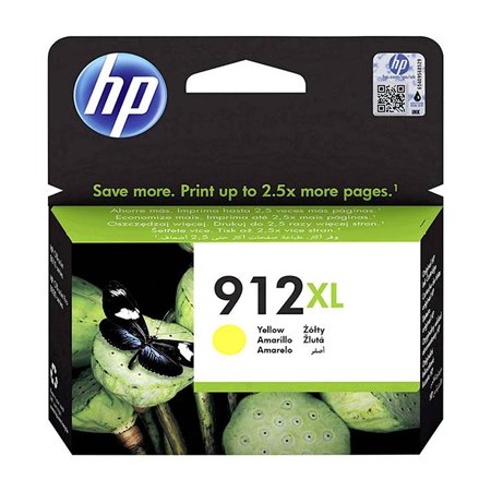 Tinta HP 912XL Amarillo 9.9ml 825 páginas (3YL83AE)