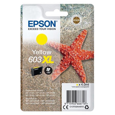 Tinta Epson 603XL Amarillo Estrella (C13T03A44010)