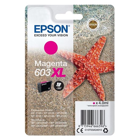 Tinta Epson 603XL Magenta Estrella (C13T03A34010)